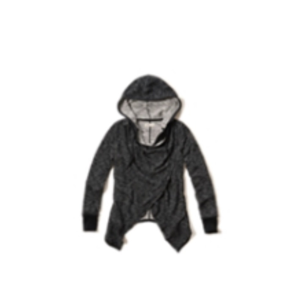 Drapey Terry Hoodie colour Marble black